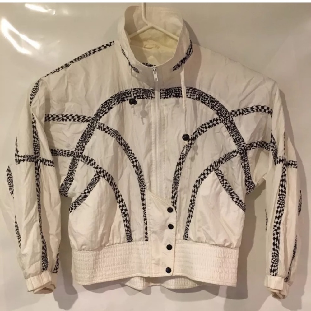 Vintage East West Windbreaker Jacket striped 90s